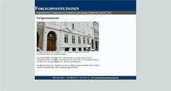 Desktop Screenshot of forligsinstitutionen.dk