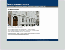 Tablet Screenshot of forligsinstitutionen.dk